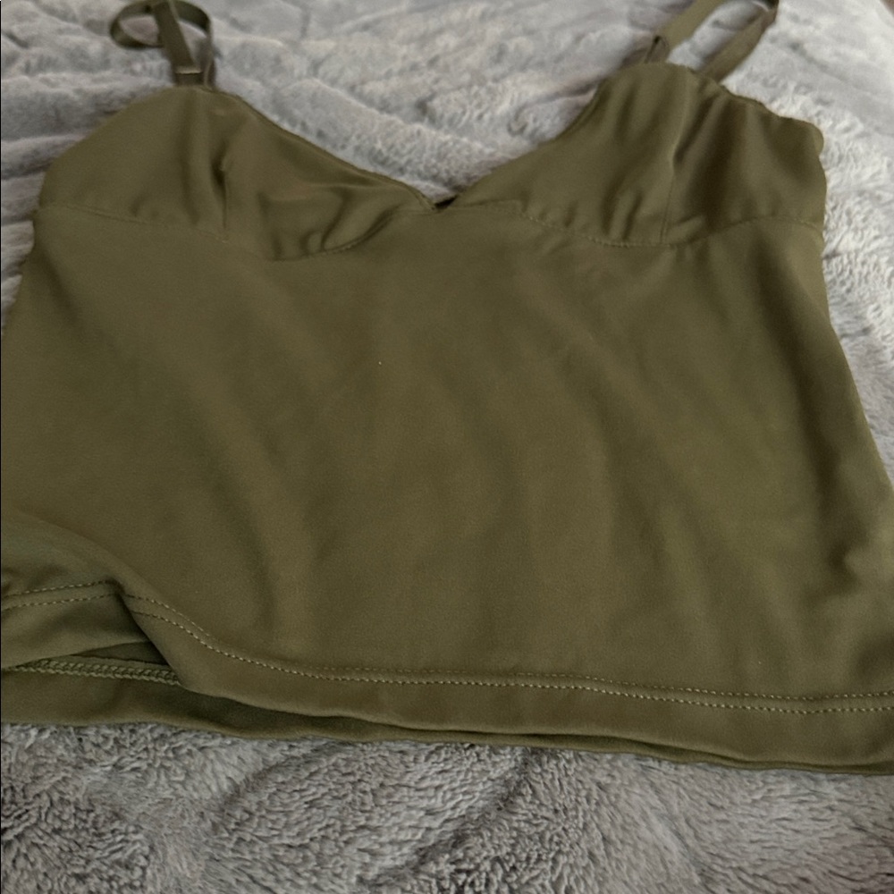 PacSun Olive Green Tank Top only worn once